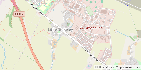 Map of Huntingdon, Cambridgeshire