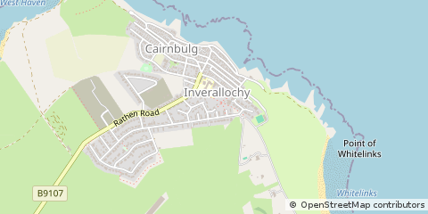 Map of Fraserburgh, Aberdeenshire