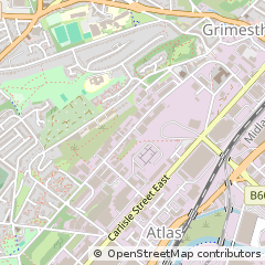 Map of Sheffield, South Yorkshire