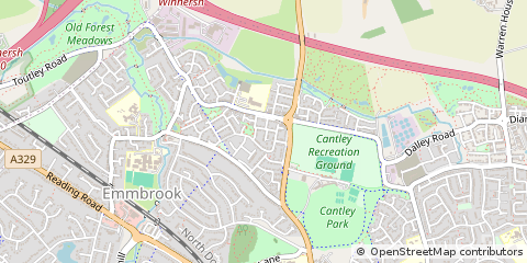 Map of Wokingham, Berkshire