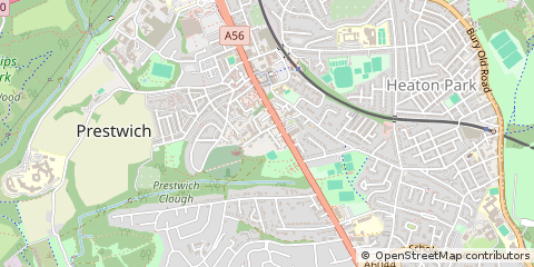 Map of Prestwich, Manchester