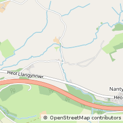 Map of Carmarthen, Carmarthenshire