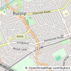 Map of Ruislip, Middlesex