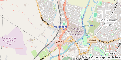 Map of Melksham
