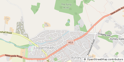 Map of Market Drayton