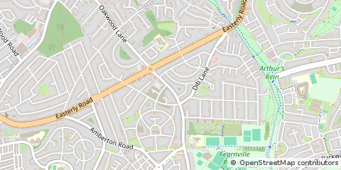 Map of Leeds, West Yorkshire