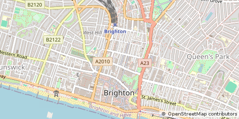 Map of Brighton, East Sussex
