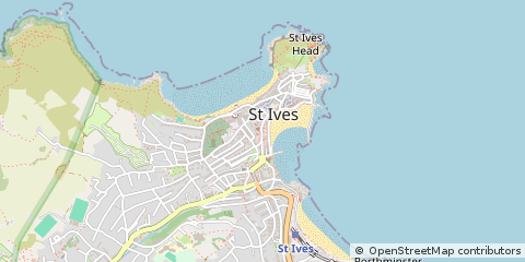 Map of ST Ives, Cornwall