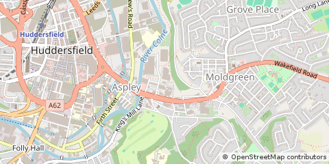 Map of West Yorkshire