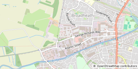 Map of Altrincham