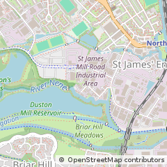 Map of Northampton, Northamptonshire