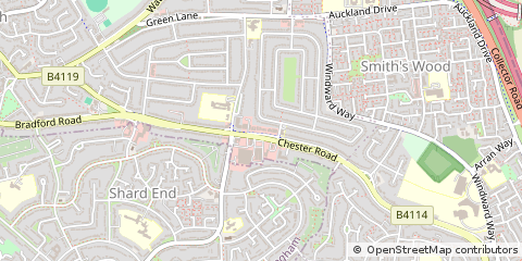 Map of Birmingham