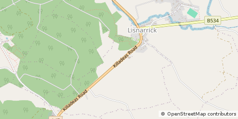 Map of Enniskillen, County Fermanagh
