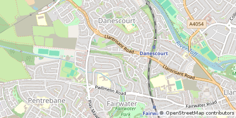 Map of Cardiff