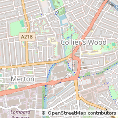 Map of Colliers Wood, London
