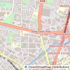 Map of Birmingham, West Midlands