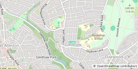 Map of Leeds