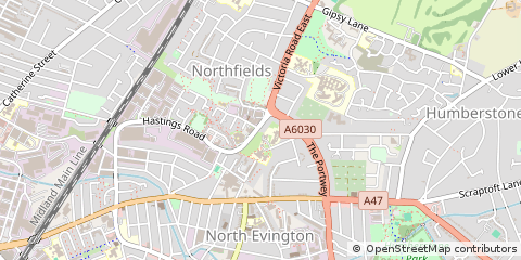 Map of Leicester