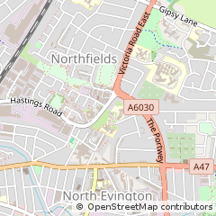 Map of Leicester