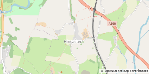Map of Milnthorpe, Cumbria