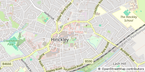 Map of Hinckley