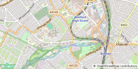 Map of Watford, Herts