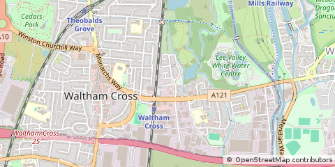 Map of Waltham Cross