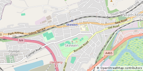 Map of Neath
