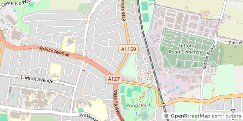 Map of Southend-on-SEA, Essex