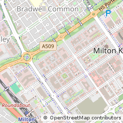Map of Milton Keynes, Bucks