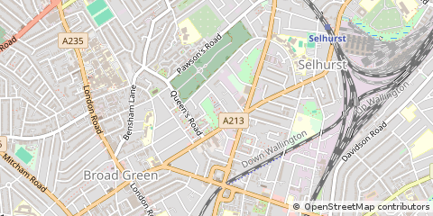 Map of Croydon, Surrey