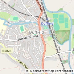 Map of Belper, Derbyshire