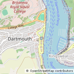 Map of Dartmouth, Devon