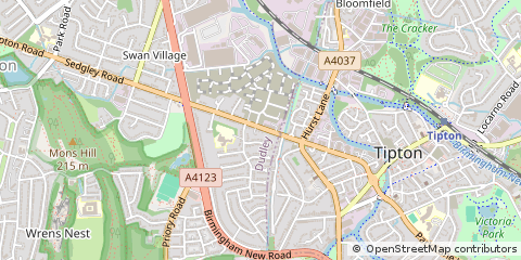 Map of Tipton, West Midlands
