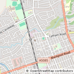 Map of Preston, Lancashire