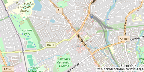 Map of Edgware