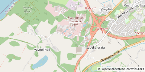 Map of Bangor, Gwynedd