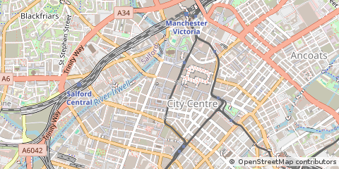 Map of Manchester