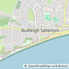 Map of Budleigh Salterton, Devon