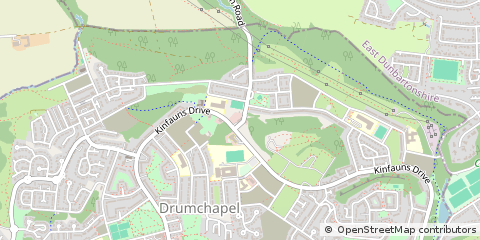 Map of Drumchapel, Glasgow