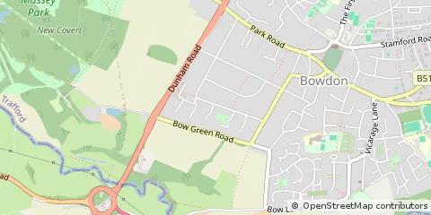 Map of Altrincham, North West England