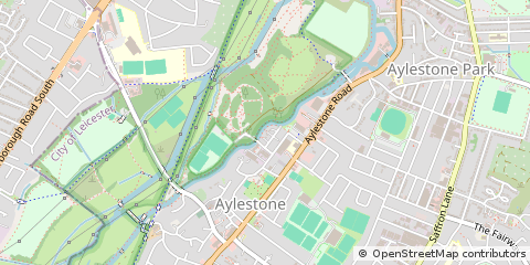 Map of Leicester, Leicestershire