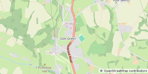 Map of Cranbrook, Kent