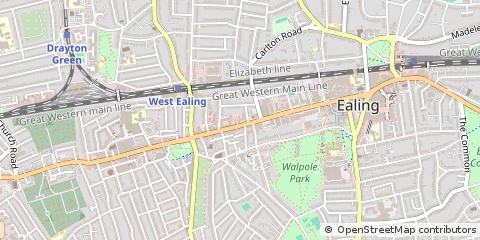 Map of London, Southall