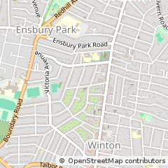 Map of Bournemouth, Dorset