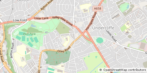Map of Bradford, West Yorkshire