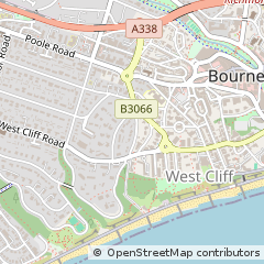 Map of Bournemouth, Dorset