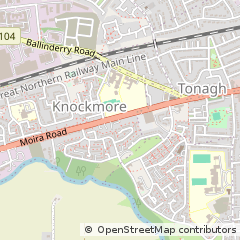Map of Lisburn, County Antrim