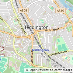 Map of Teddington, Middlesex