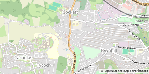 Map of Swansea